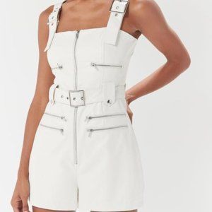 COPY - WeWoreWhat Moto Faux Leather Romper